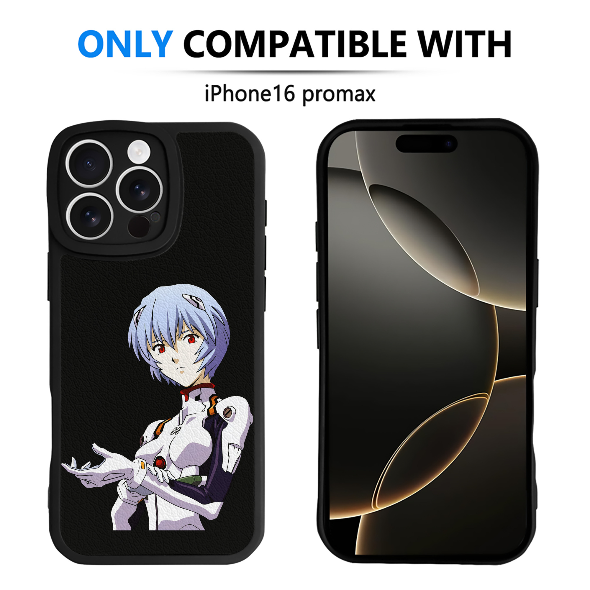 （画像用） EVA 新世紀エヴァンゲリオン 【iPhone 16シリーズ対応】シリコンスマホケース（レザー調） 材質：シリコン